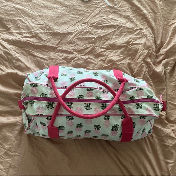 Sportsgirl Bags Sports Girl Pink Pineapple Duffle Overnight Bag